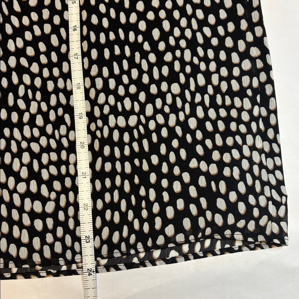 J. Crew Factory Smocked-Neck Long Sleeve Top in Oncilla Cat Print Size L - Picture 14 of 14